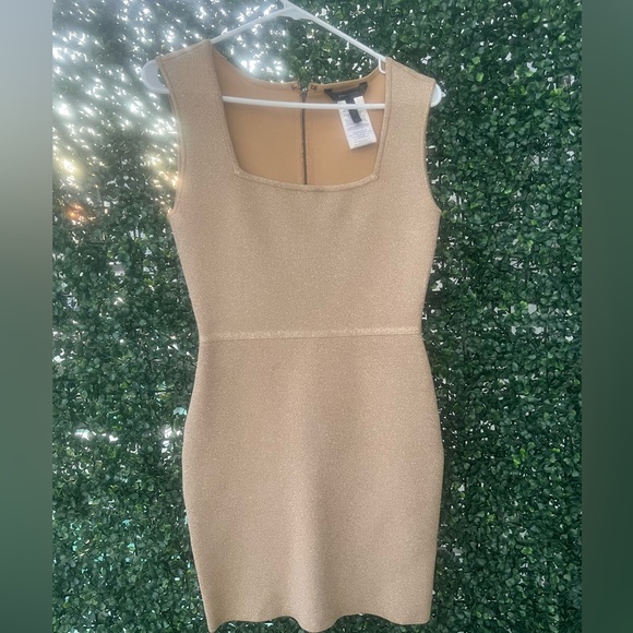 BCBG Max Azria Bandage Dress - "Pepper" - Gold - Picture 2 of 3